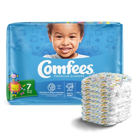 Comfees Baby Diaper Size 7, Over 41 lbs. , PK 20 CMF-7